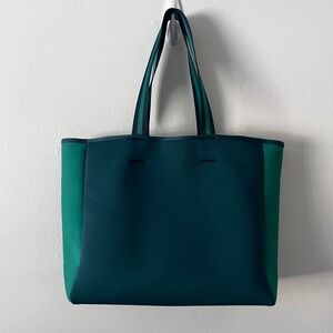 Summersalt Neoprene Beach Tote in‎ Green Colorblock